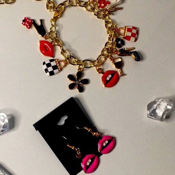 Custom kids Charm bracelet and earrings - Picture 6 of 7